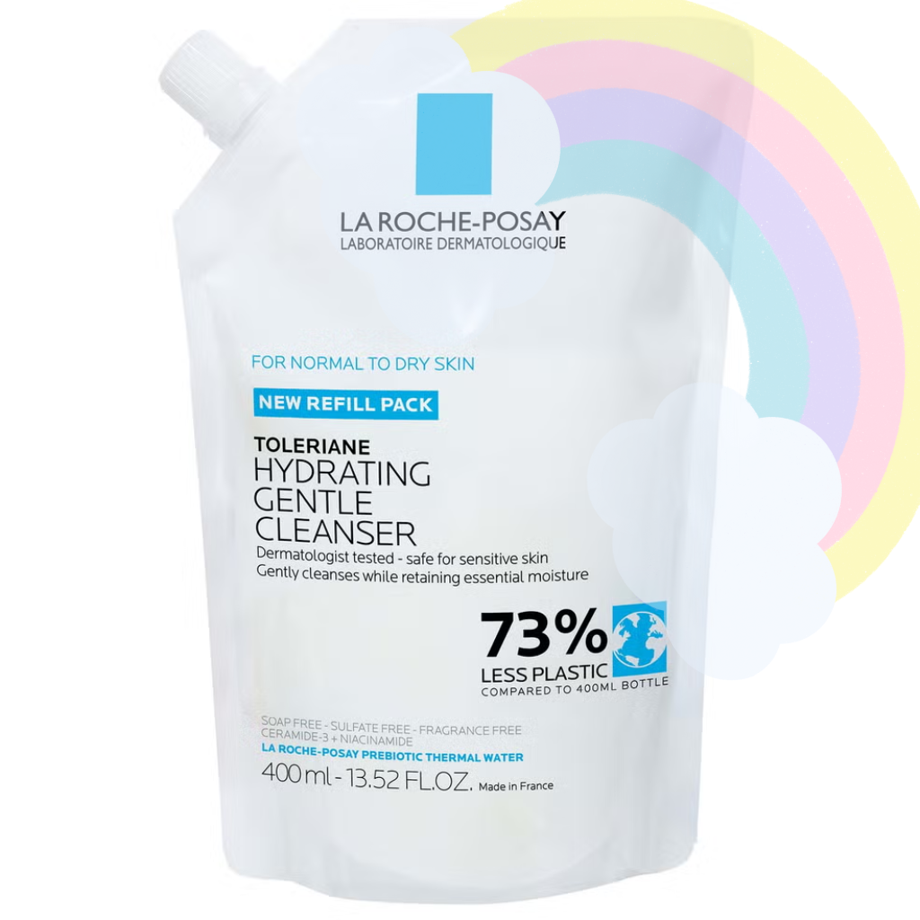 La Roche-Posay Toleriane Hydrating Gentle Face Cleanser, Hydrating Facial Cleanser With Niacinamide + Ceramides