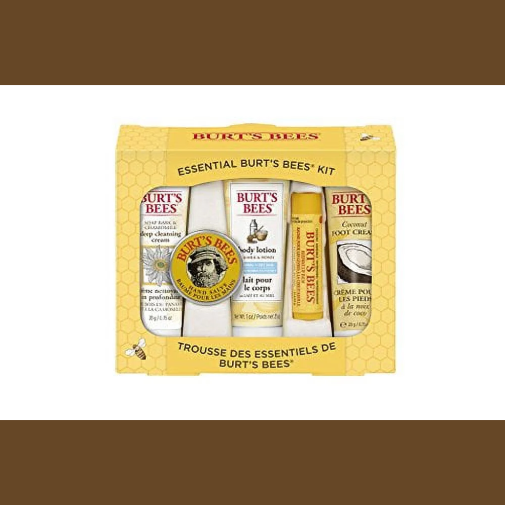 Burt's Bees Essential Beauty Gift Set – 5 Travel-Size Natural Products